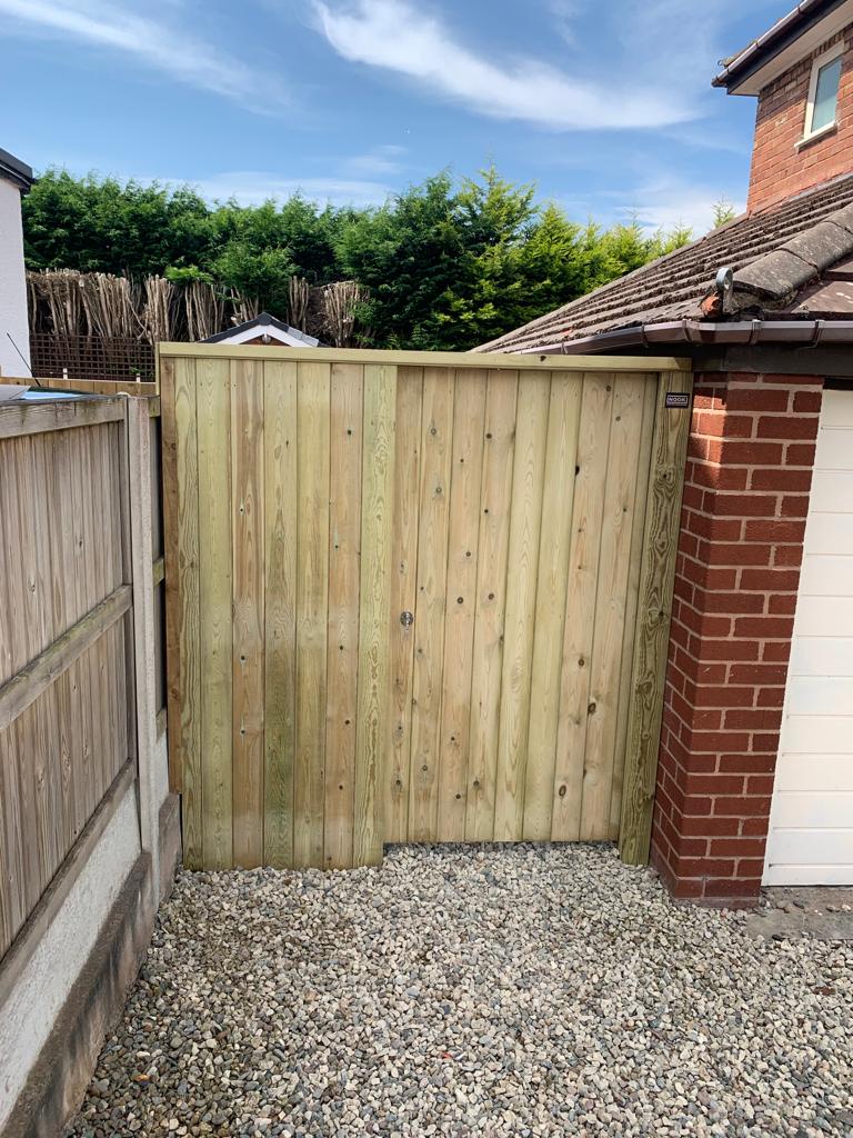 Timber gate and fence detail